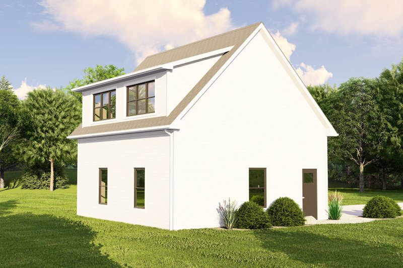 Architectural House Design - Exterior - Rear Elevation for Country House Plan #1064-260, 1 bath