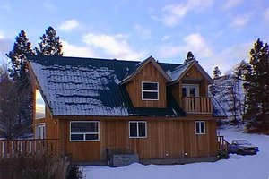 Cabin design, Mountain style, elevation