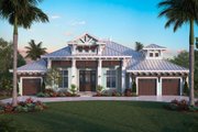 Contemporary Style House Plan - 4 Beds 4.5 Baths 4027 Sq/Ft Plan #27-565 