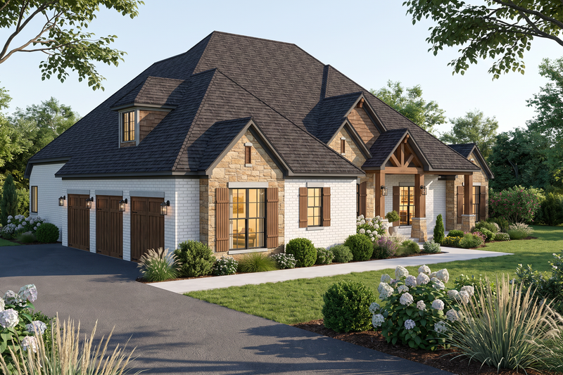 Architectural House Design - Exterior - Other Elevation 1 for Traditional House Plan #923-519 - 4 bed, 3.5 bath