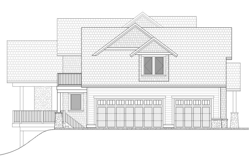 Home Plan - Exterior - Other Elevation 1 for Craftsman House Plan #1086-11 - 3 bed, 3.5 bath