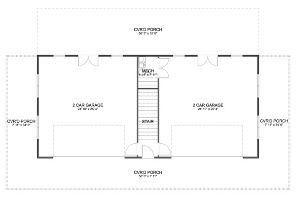Barndominium Floor Plan - Main Floor Plan #1060-408