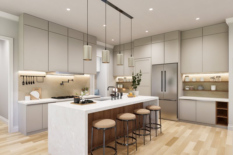 Home Plan - Interior - Kitchen 1 for Contemporary House Plan #54-688 - 3 bed, 2 bath