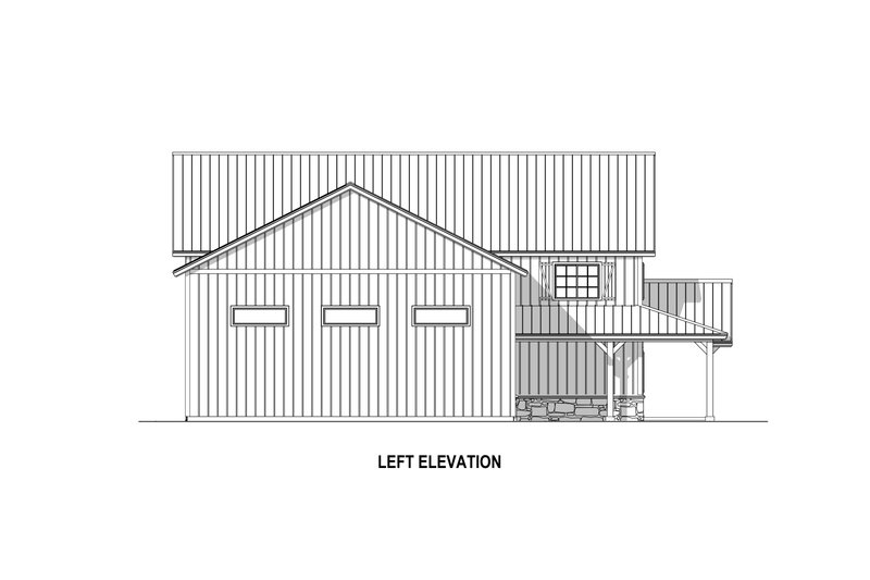 Dream House Plan - Exterior - Other Elevation 2 for Barndominium House Plan #1084-14 - 3 bed, 2.5 bath