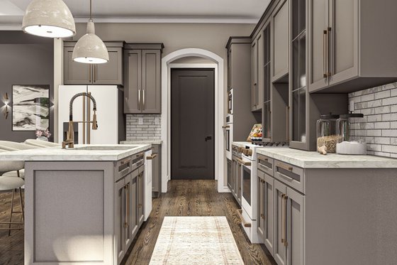 Interior - Kitchen 1 for Modern House Plan #455-443 - 3 bed, 2.5 bath