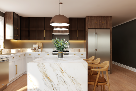 Interior - Kitchen 2 for Craftsman House Plan #1064-409 - 2 bed, 1.5 bath