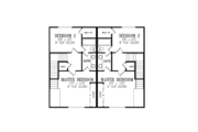 Colonial Style House Plan - 2 Beds 1 Baths 1976 Sq/Ft Plan #1-439 