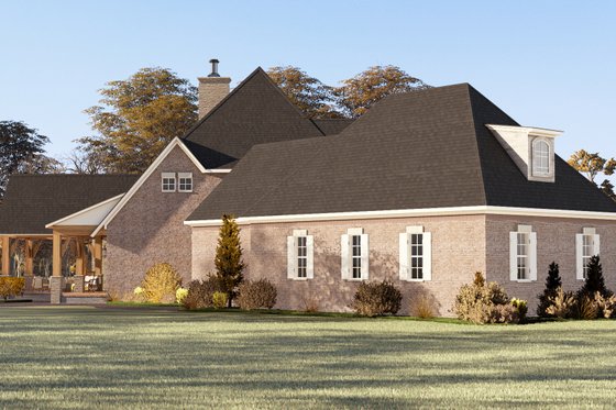 Exterior - Other Elevation for European House Plan #17-3447 - 5 bed, 3.5 bath