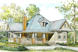 Farmhouse Exterior - Front Elevation Plan #140-133