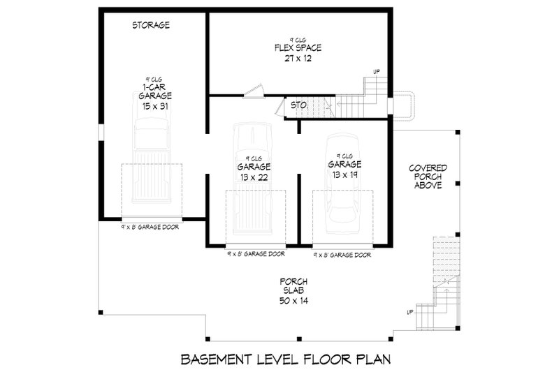 House Blueprint - Floor Plan - Lower Floor for Country House Plan #932-1454 - 3 bed, 2.5 bath