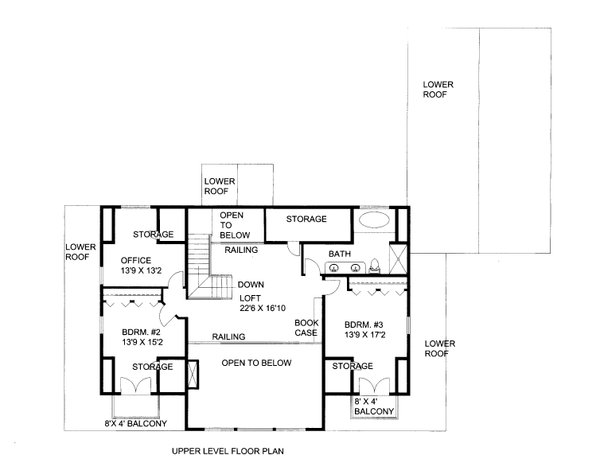 Dream House Plan - Craftsman Floor Plan - Upper Floor Plan #117-959
