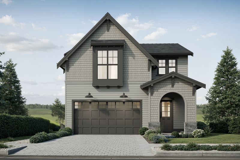 House Design - Exterior - Front Elevation 3 for Farmhouse House Plan #1114-117 - 4 bed, 2.5 bath