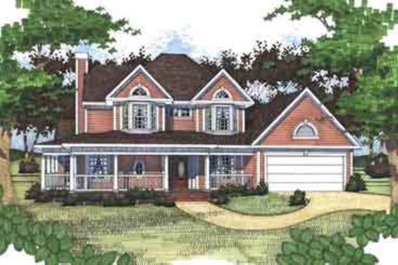 House Design - Country Exterior - Front Elevation Plan #120-155