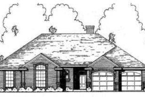 Traditional Exterior - Front Elevation Plan #40-298