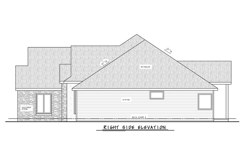 Home Plan - Exterior - Other Elevation 1 for Craftsman House Plan #20-2494 - 3 bed, 2.5 bath