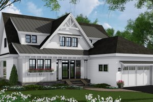 Exterior - Front Elevation 4 for Farmhouse House Plan #51-1148 - 4 bed, 3 bath