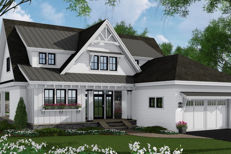 Dream House Plan - Exterior - Front Elevation 4 for Farmhouse House Plan #51-1148 - 4 bed, 3 bath