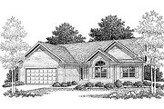 Traditional Style House Plan - 3 Beds 2 Baths 1649 Sq/Ft Plan #70-164 