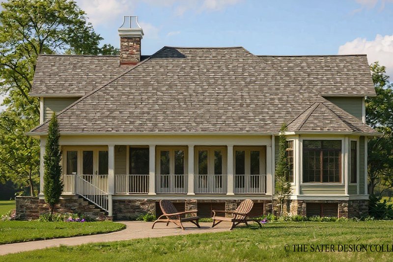 Dream House Plan - Exterior - Rear Elevation for Craftsman House Plan #930-145 - 3 bed, 3.5 bath