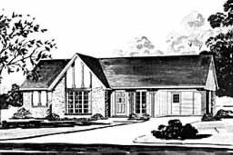 Traditional Style House Plan - 3 Beds 1 Baths 998 Sq/Ft Plan #36-355