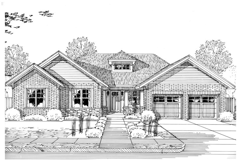 Dream House Plan - Exterior - Other Elevation 2 for Craftsman House Plan #46-897 - 3 bed, 2 bath