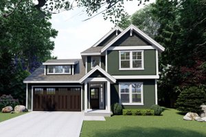 Craftsman Exterior - Front Elevation Plan #53-700