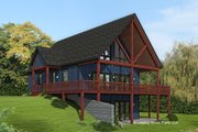 Country Style House Plan - 2 Beds 2 Baths 2411 Sq/Ft Plan #932-611 