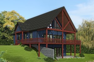 Country Exterior - Front Elevation Plan #932-611