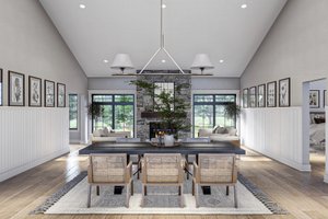 Interior - Dining Room for Barndominium House Plan #455-613 - 3 bed, 3 bath