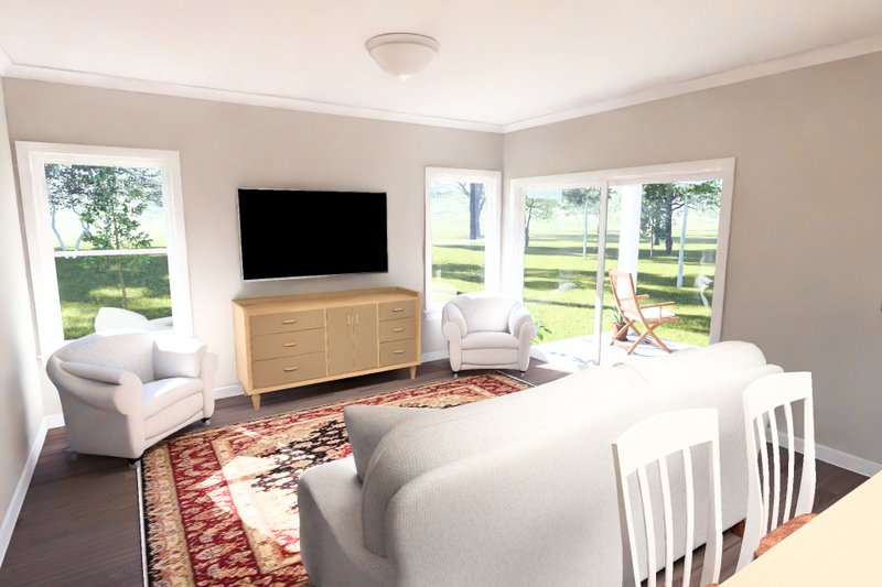 Architectural House Design - Interior - Family Room for Modern House Plan #513-2466 - 4 bed, 3 bath