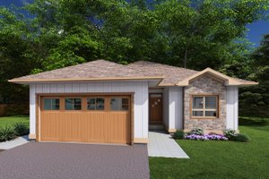 Ranch Exterior - Front Elevation Plan #126-264