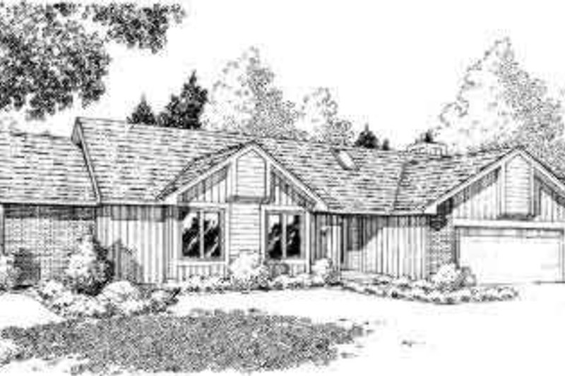 Exterior - Front Elevation 2 for Traditional House Plan #312-304 - 3 bed, 2 bath