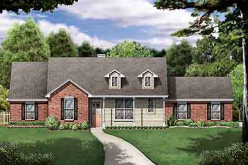 Architectural House Design - Traditional Exterior - Front Elevation Plan #84-229