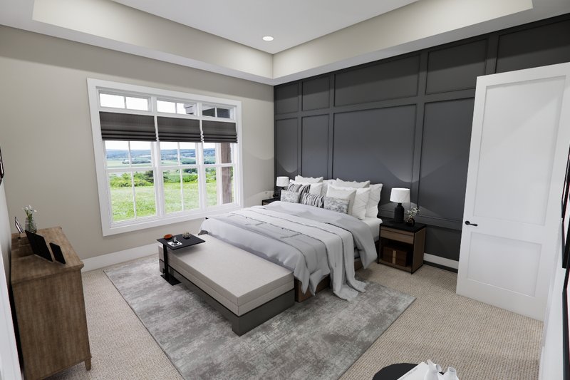 House Blueprint - Interior - Master Bedroom for Ranch House Plan #51-1326 - 3 bed, 2.5 bath