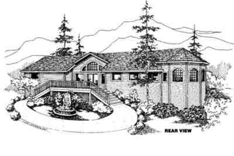 Architectural House Design - Modern Exterior - Front Elevation Plan #60-600