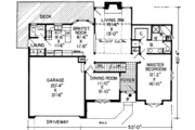 European Style House Plan - 4 Beds 2.5 Baths 1890 Sq/Ft Plan #312-104 