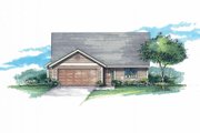 Craftsman Style House Plan - 3 Beds 2 Baths 1193 Sq/Ft Plan #53-594 