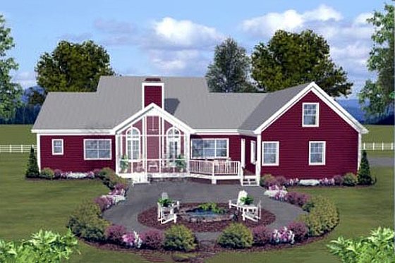 Rear floor - 2200 square foot 3 bedroom country home