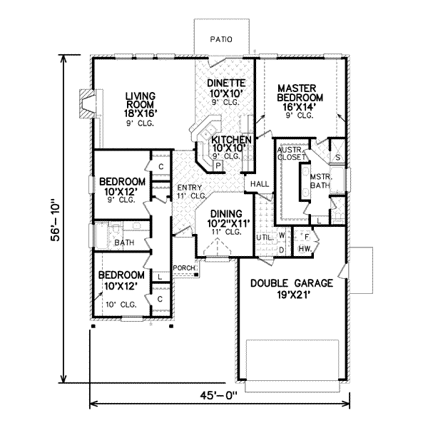 Traditional Floor Plan - Main Floor Plan #65-471