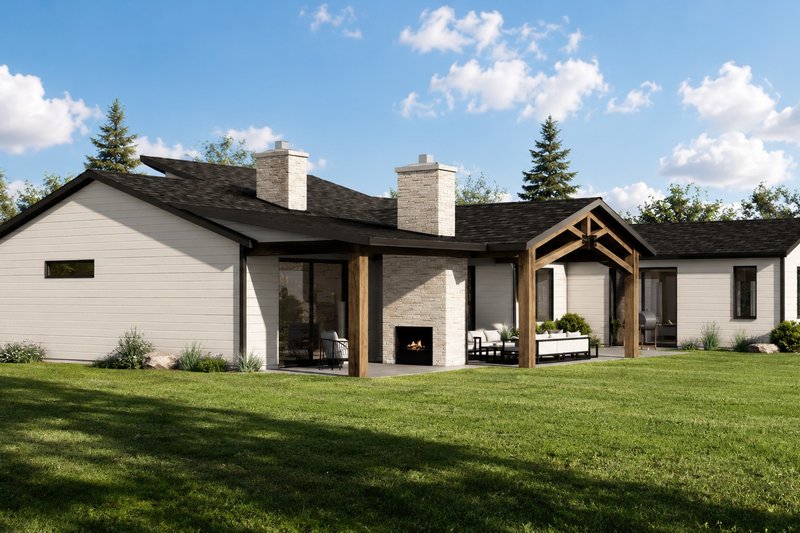 Architectural House Design - Exterior - Other Elevation 1 for Contemporary House Plan #1064-491 - 2 bed, 2 bath
