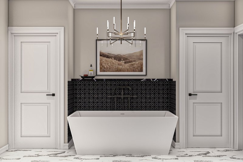 House Blueprint - Interior - Master Bathroom for Modern House Plan #455-504 - 4 bed, 4 bath