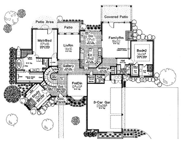 European Floor Plan - Main Floor Plan #310-194
