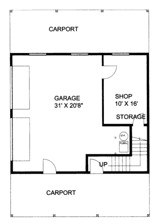 Country Floor Plan - Main Floor Plan #117-749