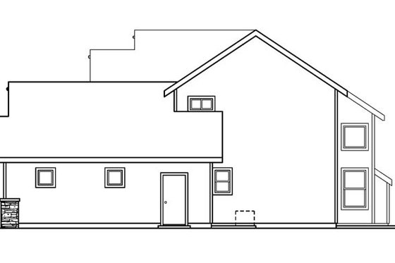Exterior - Other Elevation 2 for Craftsman House Plan #124-534 - 4 bed, 2.5 bath