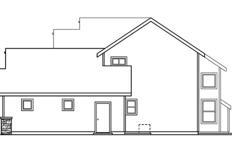 Home Plan - Exterior - Other Elevation 2 for Craftsman House Plan #124-534 - 4 bed, 2.5 bath