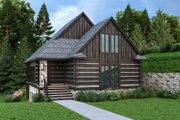 Log Style House Plan - 3 Beds 2.5 Baths 1550 Sq/Ft Plan #45-602 