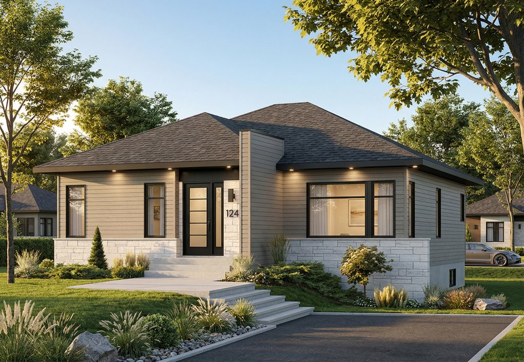 Exterior - Front Elevation 2 for Contemporary House Plan #23-2571 - 2 bed, 1 bath