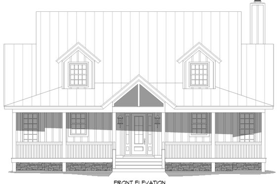 Exterior - Front Elevation 3 for Traditional House Plan #932-484 - 3 bed, 3.5 bath