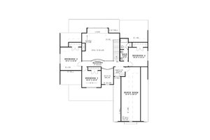 Floor Plan - Upper Floor for Country House Plan #17-2137 - 4 bed, 2 bath
