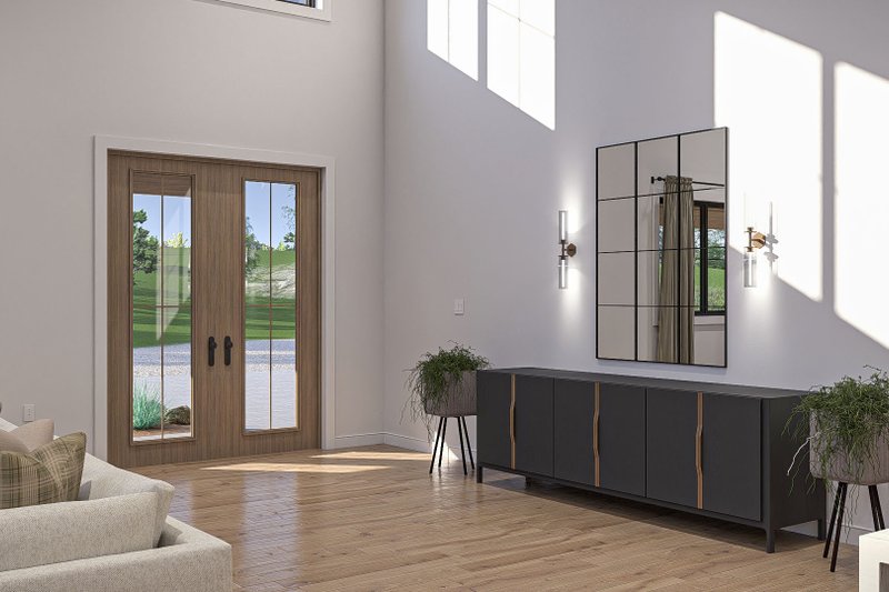 Architectural House Design - Interior - Entry for Barndominium House Plan #455-580 - 5 bed, 4.5 bath